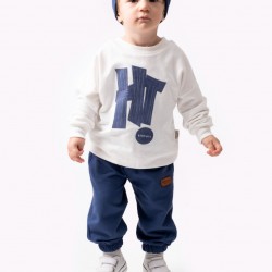 Hi Baskılı Bereli Düşük Omuz Oversize Mevsimlik Erkek Bebek Takım