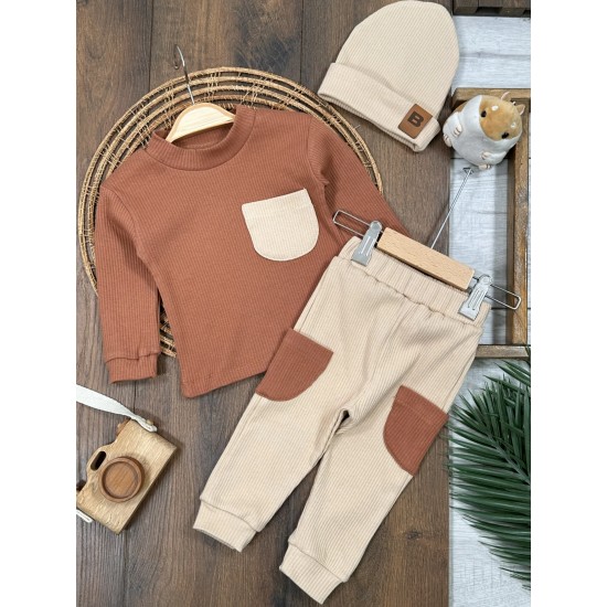 Soft Likralı Bereli Mevsimlik Erkek Bebek Takım