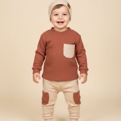 Soft Likralı Bereli Mevsimlik Erkek Bebek Takım