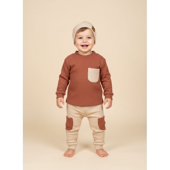 Soft Likralı Bereli Mevsimlik Erkek Bebek Takım