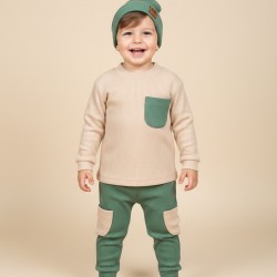 Soft Likralı Bereli Mevsimlik Erkek Bebek Takım
