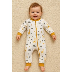 %100 Pamuk İçi Astarlı Elyafsız 1-2-3 Yaş Mevsimlik Kız ve Erkek Bebek Uyku Tulumu